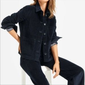 Everlane Navy Blue Corduroy Chore Jacket Sz M